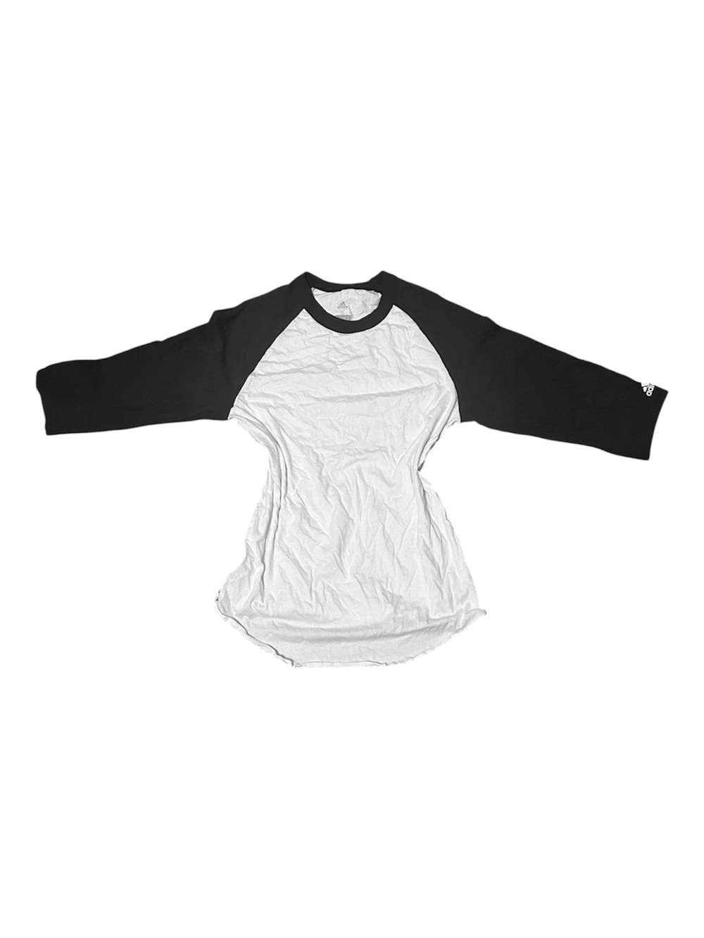 Women's Adidas Black & White Raglan Long Sleeve